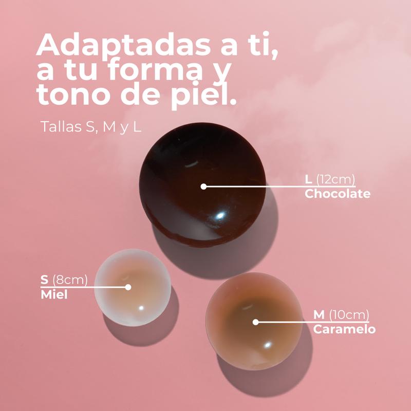 Pezoneras de Silicona sin Adhesivo en Forma de Círculo