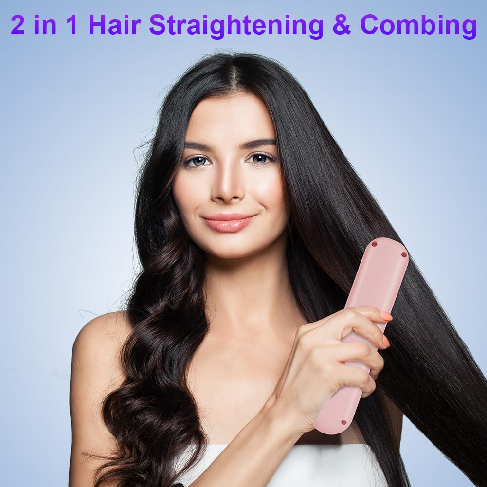 Mini Hair Straightener Brush