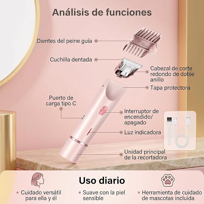 Sanuvia Depiladora Íntima 2 en 1