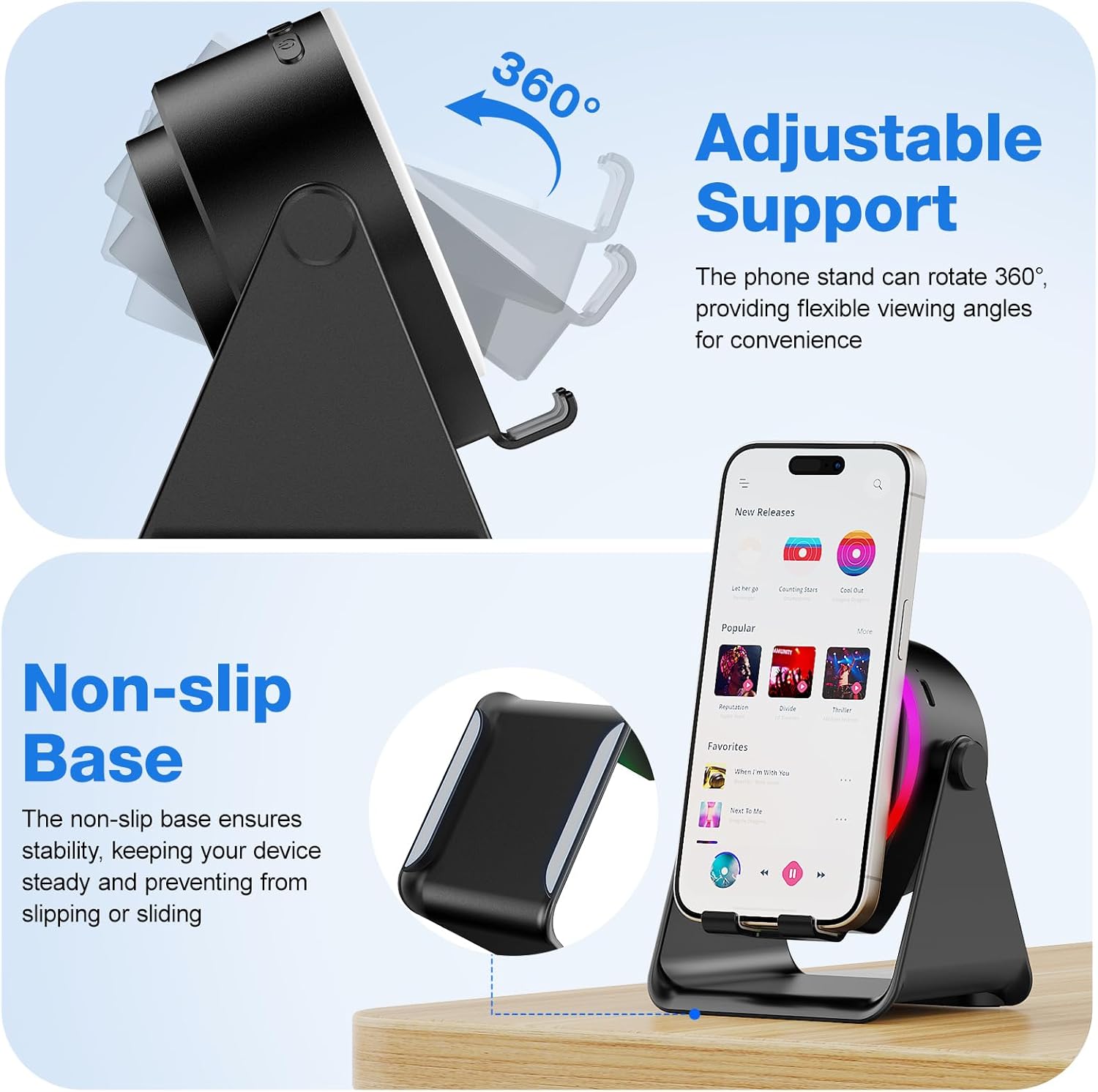 Bluetooth Speaker with RGB & 4-in-1