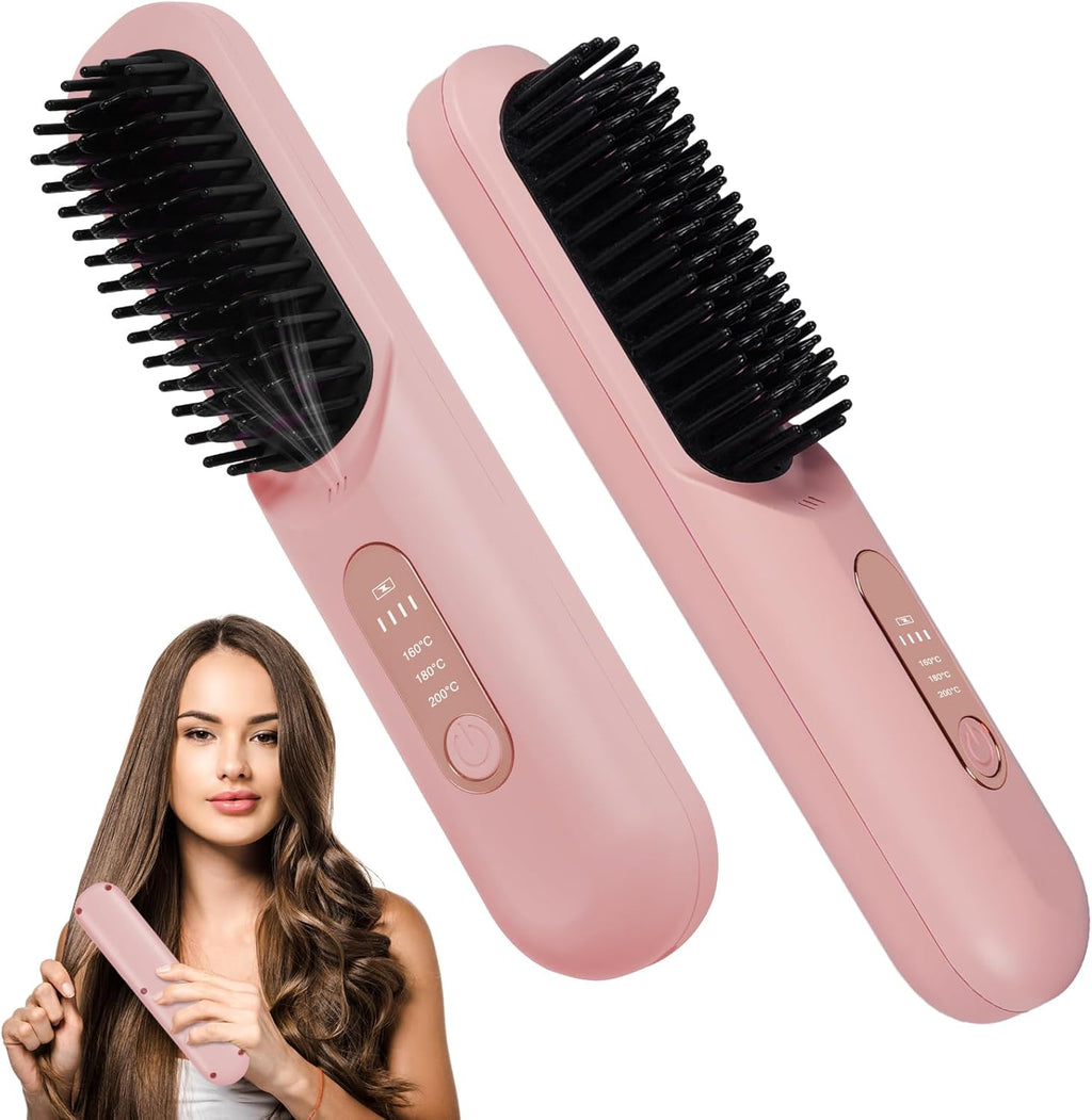 Mini Hair Straightener Brush