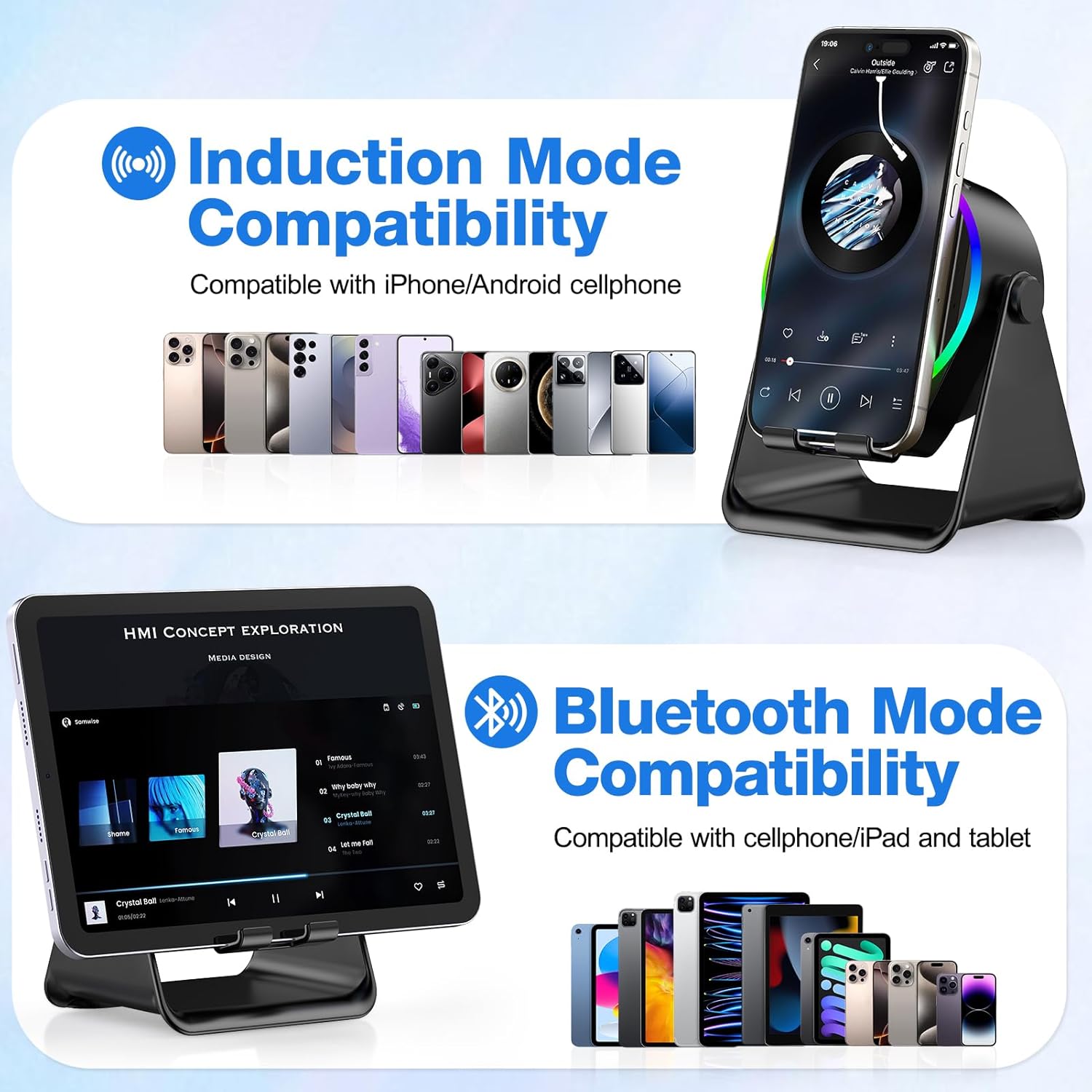 Bluetooth Speaker with RGB & 4-in-1