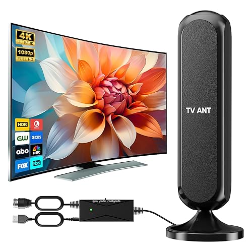 Antena de TV digital para interiores para Smart TV - 4K 1080p HD