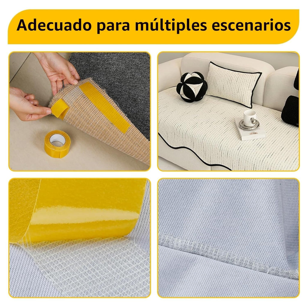 Cinta adhesiva de doble cara extrafuerte de 2,5 cm x 10 m