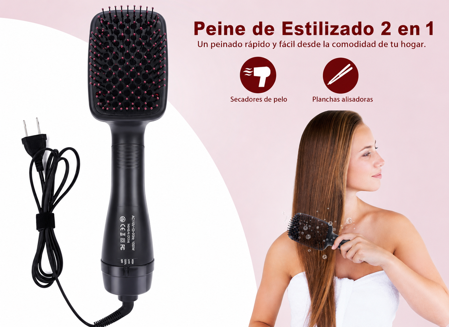 Cepillo secador alisador
