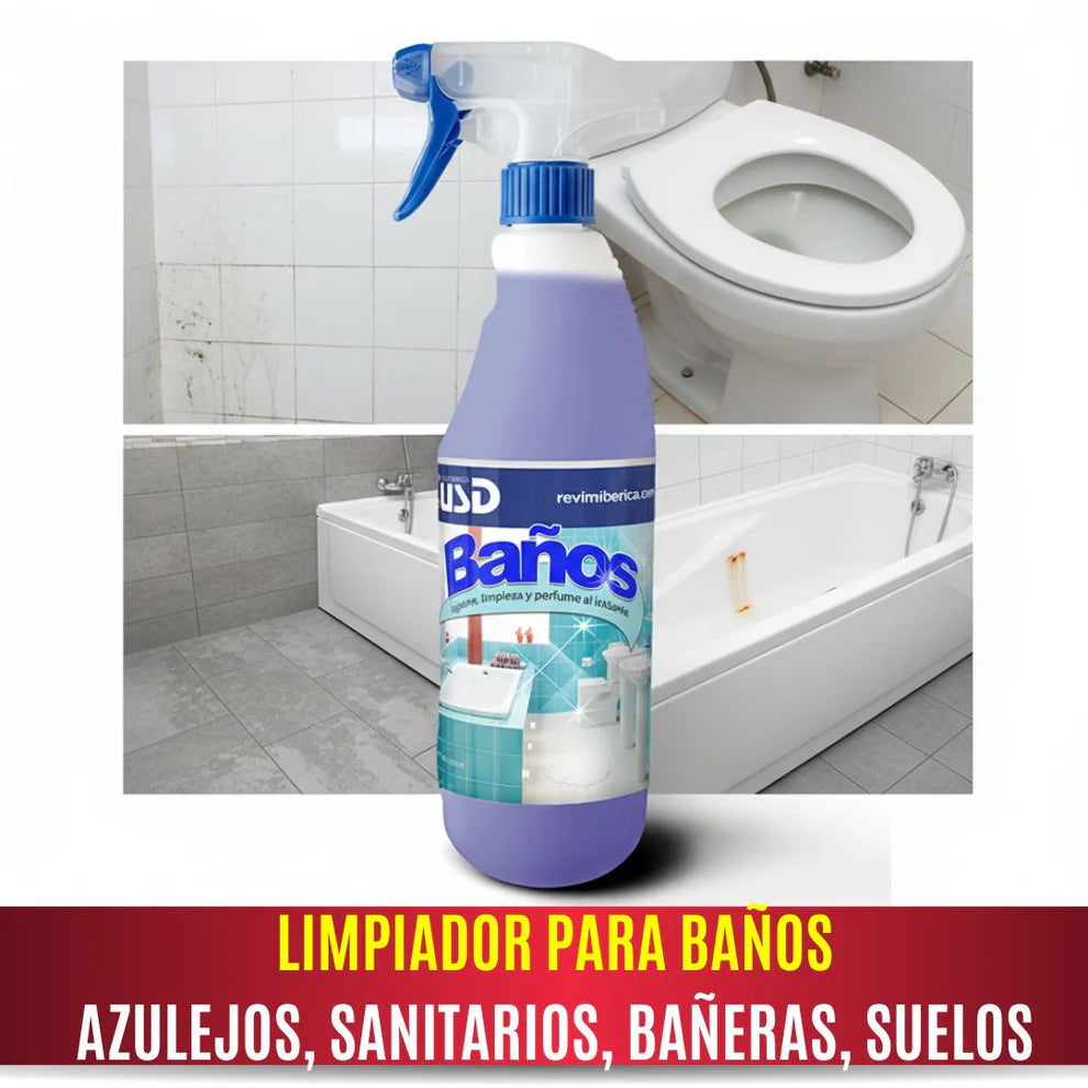 Limpiador Multiusos para Baños. Fragancia Fresca y muy agradable
