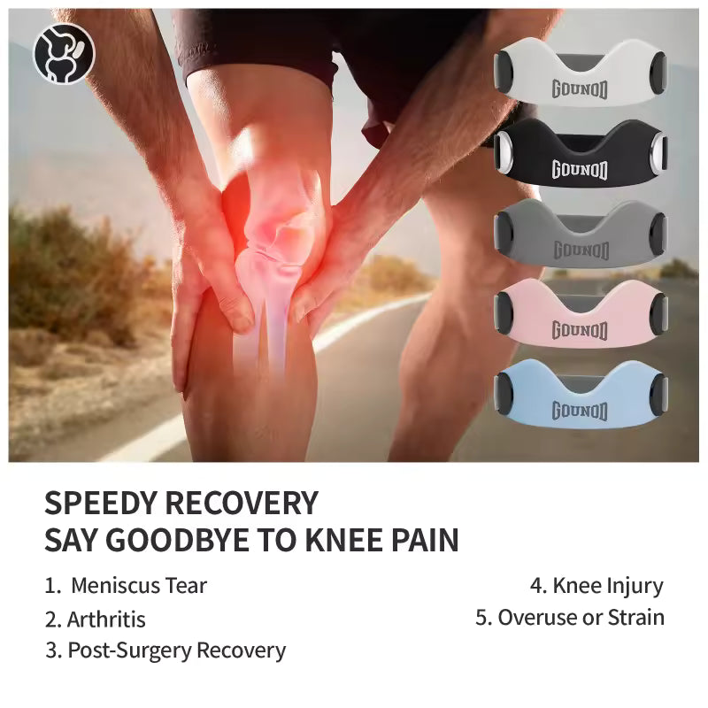 Silicone Patellar Tendon Support Strap for Knee Pain Relief