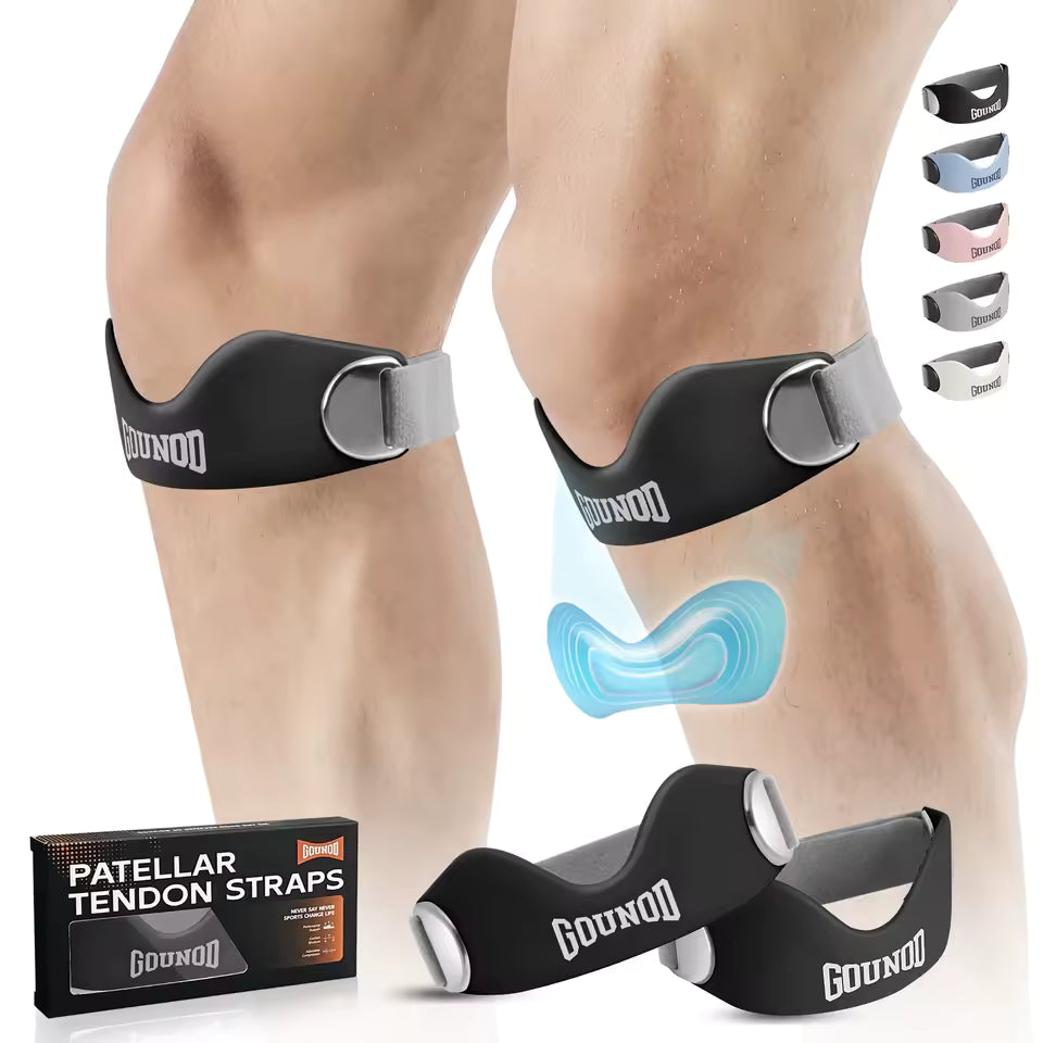 Silicone Patellar Tendon Support Strap for Knee Pain Relief
