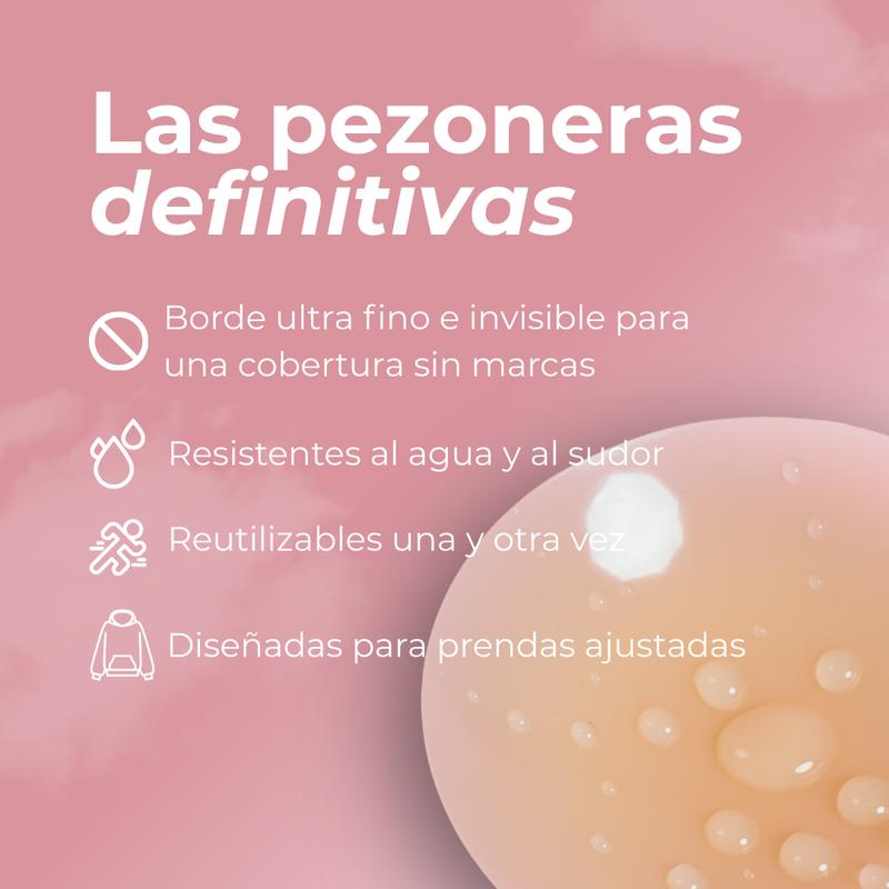 Pezoneras de Silicona sin Adhesivo en Forma de Círculo