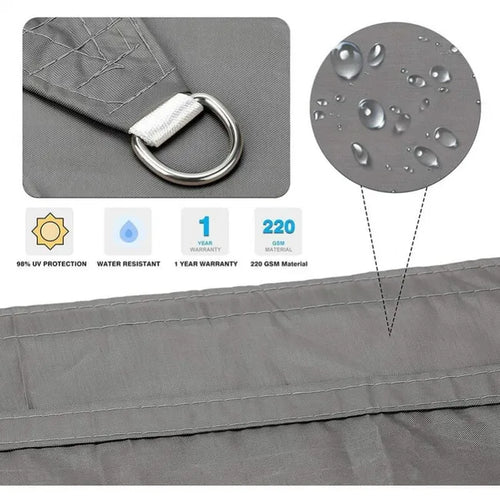 3 x 5 m Sail Shade - Waterproof and UV Resistant Outdoor Awning for Garden and Patio